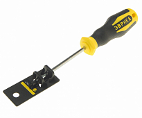 Отвертка крестовая PZ1х100мм Ø5мм магнитная (с держателем ) ER-1DZ-03H ЭВРИКА /1/12/144